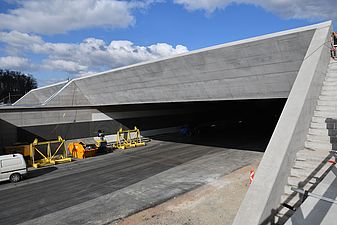 Ostportal des Tagbautunnels am Nordring