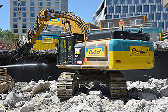 Rückbau einer Tiefgarage an der Pfingstweidstrasse