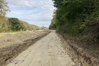 Verlegen Rheinuferweg