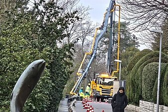 Anlieferung Flüssigbeton