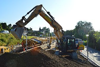 Gleisbau zwischen Hengart und Andelfingen