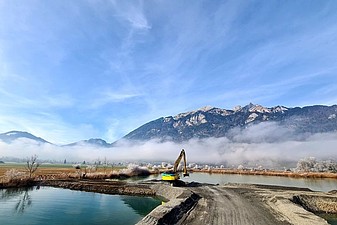 Schüttung Transportpiste für Materialmanagement